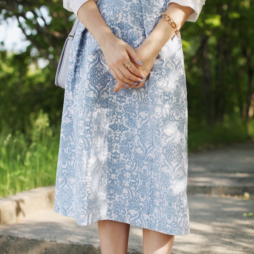 Asos Jacquard Midi Skirt